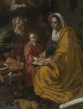 Diego Velazquez Education of the Virgin oil painting picture